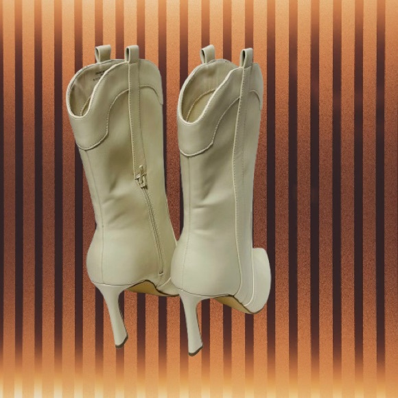 Madden Girl, Women's River Flare Heel Western Dress Booties, Size 10M Color Ecru - Picture 7 of 15